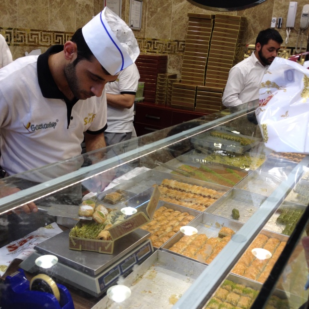 The best baklava in Istanbul - to be found in the Spice Market