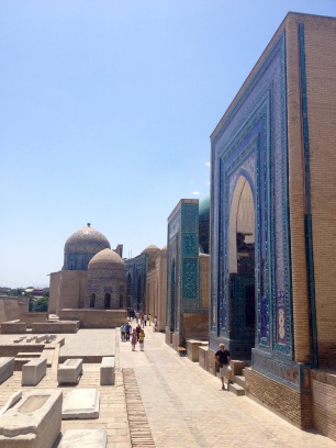 Street of Timurid mausoleums in Samarkand
